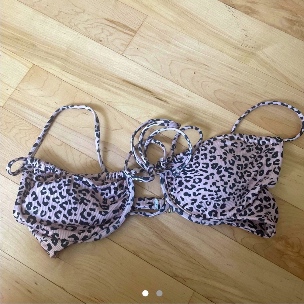 Shein Cheetah Bikini Top